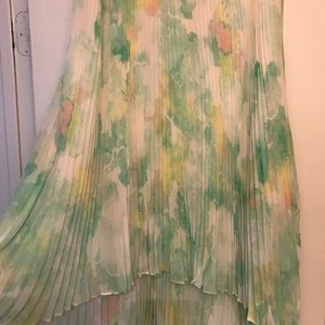 Club Monaco skirt high-low skirt with slip